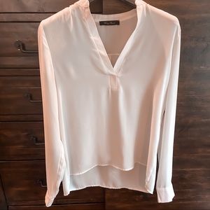 Sheer Long-Sleeved Blouse - Honey Punch